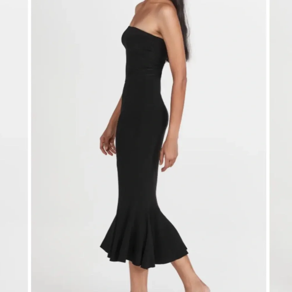 NWT Norma Kamali Black Strapless Dress - Picture 7 of 16